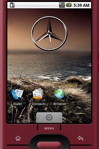 Mercedes Logo Widget Clock Android Themes