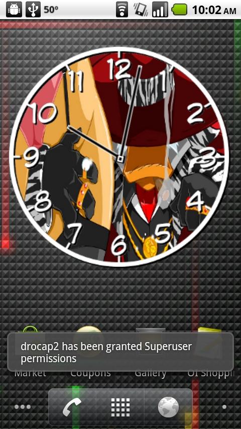 Pimp Duck Hustlin Clock Android Themes