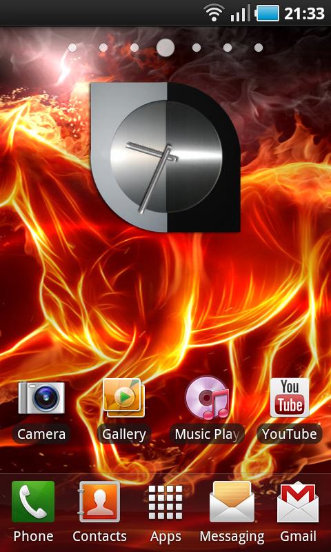 Modern Analog Clock Wiget Android Themes