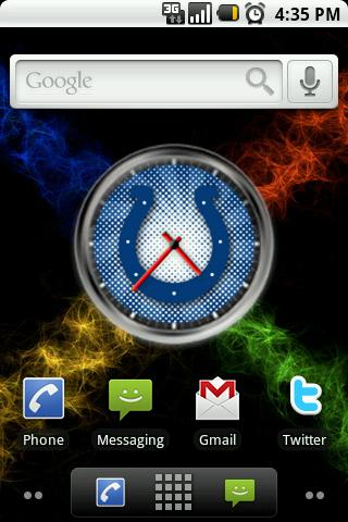 Colts Clock Widget Android Themes