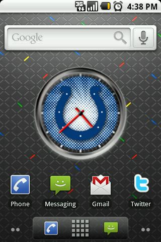 Colts Clock Widget Android Themes