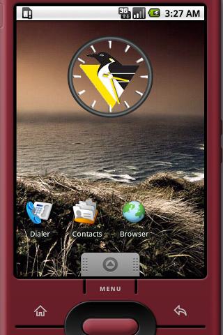 Penguins Logo Widget Clock