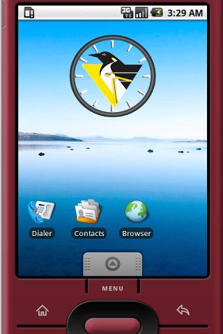 Penguins Logo Widget Clock Android Themes