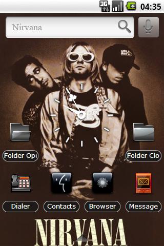 Nirvana 2 – Black Icons Android Themes