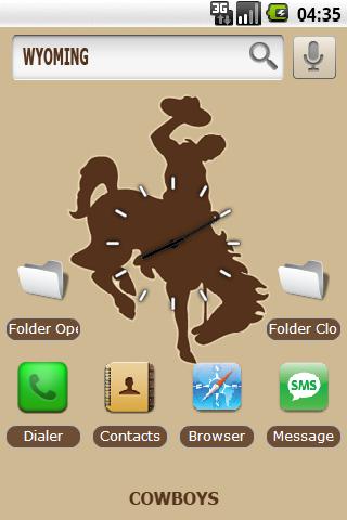 U. of Wyoming w/ iPhone icons Android Themes