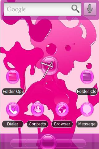 gPhone 3 – Pink Lady Android Themes