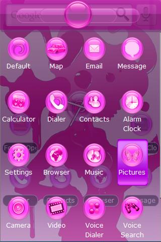 gPhone 3 – Pink Lady Android Themes