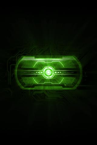 New Droid Eye Green Live Wall Android Themes