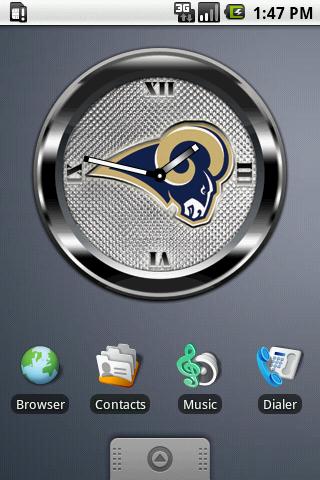 RAMS BLACK Clock Widget Android Themes