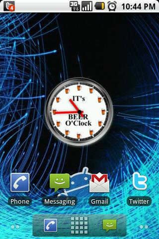 Beer ‘o’ Clock Widget Android Themes
