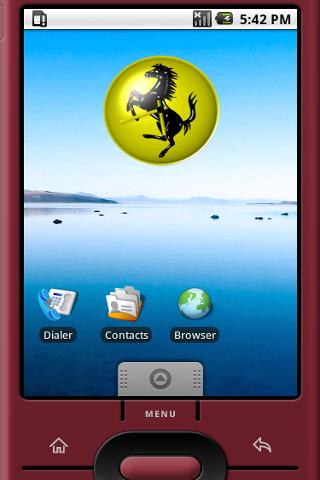 Ferrari Logo Widget Clock Android Themes