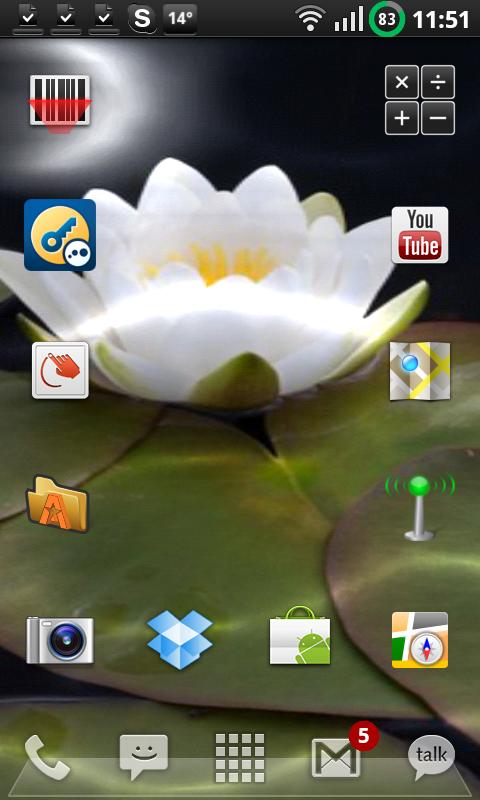 Nymphaea Water Lily LW Android Themes