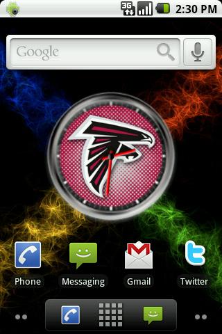 ATL Falcons Clock Widget Android Themes
