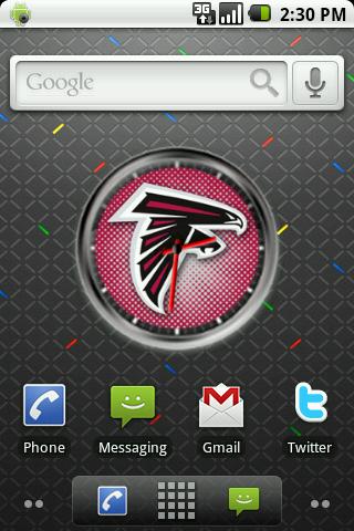 ATL Falcons Clock Widget Android Themes