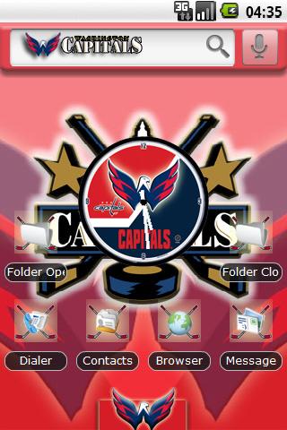 Theme: Washington Capitals Android Themes