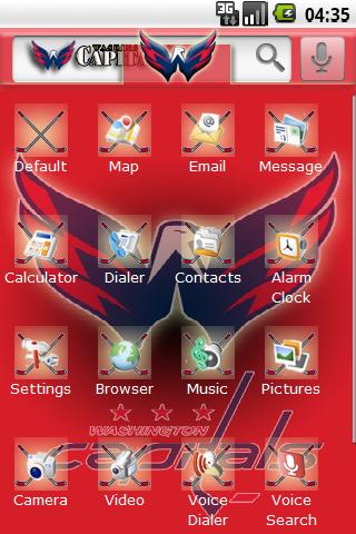 Theme: Washington Capitals Android Themes