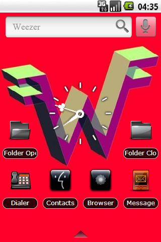 Weezer – Black Icons Android Themes
