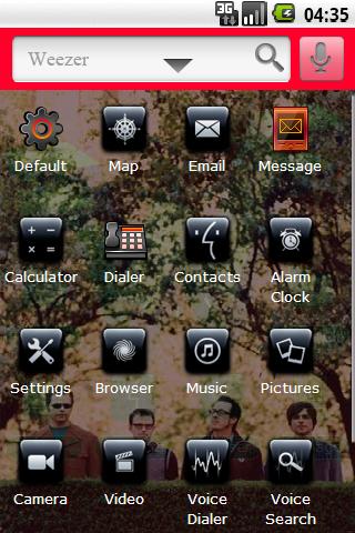 Weezer – Black Icons Android Themes