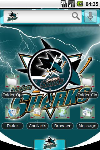 Theme: San Jose Sharks Android Themes