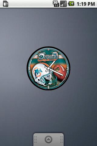 Miami Dolphins Clock Android Themes