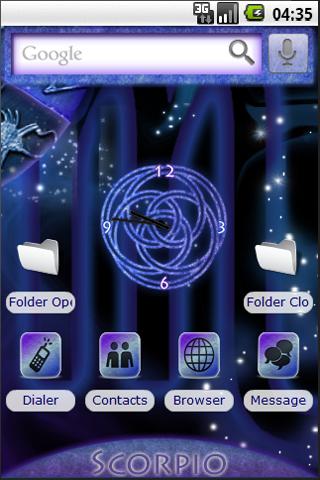 Scorpio Zodiac Theme for Girls Android Themes