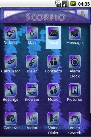 Scorpio Zodiac Theme for Girls Android Themes