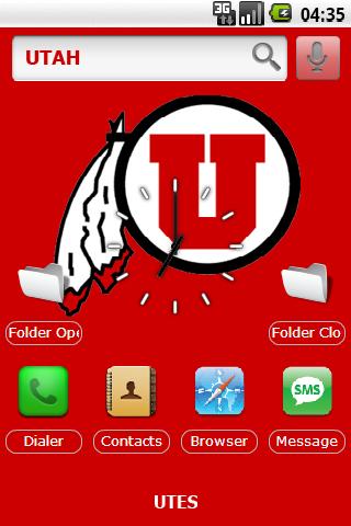 U. of Utah w/ iPhone icons Android Themes