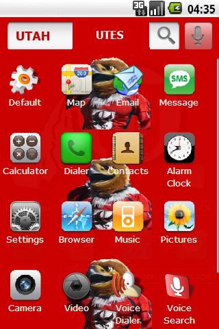 U. of Utah w/ iPhone icons Android Themes