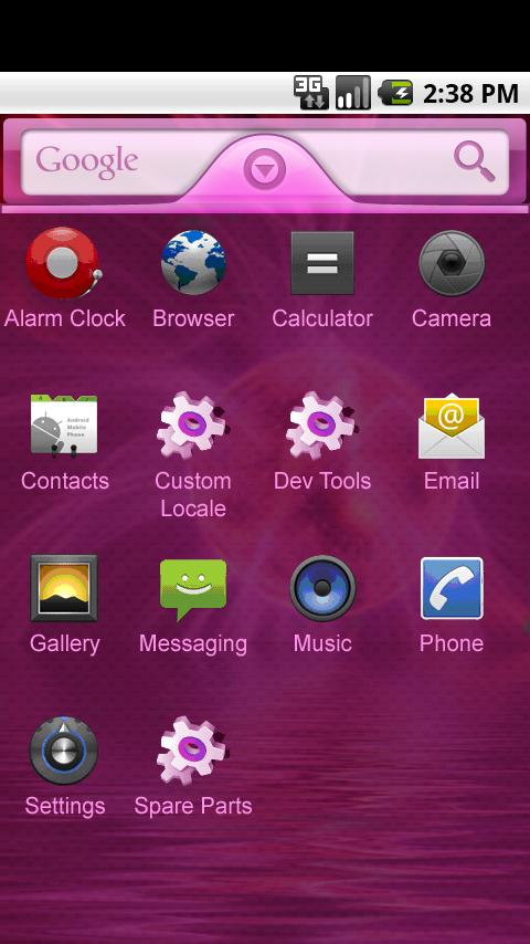Pink World Theme Android Themes