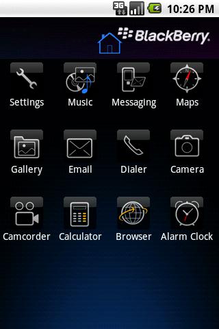 Blackbèrry theme Android Themes