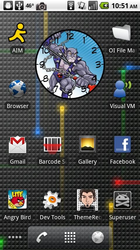 Thunder Cats Panthro Clock Android Themes