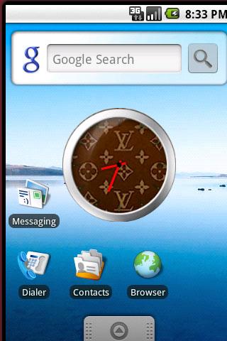Louis Viutton Clock Widget Android Themes