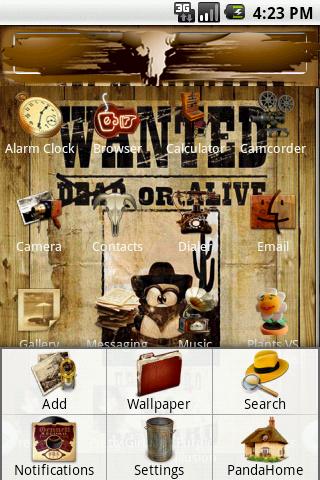 HD Theme:Wanted Android Themes