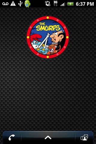 SMURFS Analog Clock Widget Android Themes