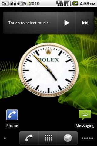 Rolex Themed Clock Widget
