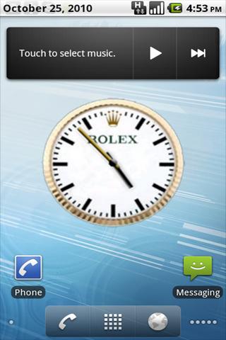 Rolex Themed Clock Widget Android Themes