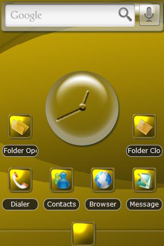 Gold / Yellow Button Theme Android Themes