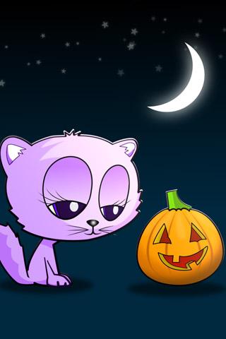 Cat and Pumpkin Android Themes