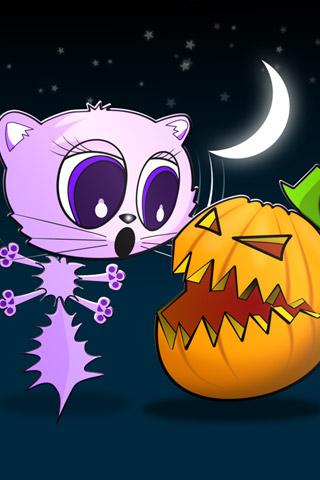 Cat and Pumpkin Android Themes
