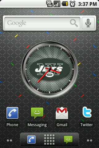 New York Jets Clock Widget Android Themes