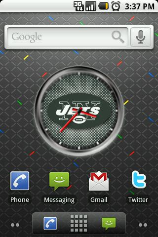 New York Jets Clock Widget