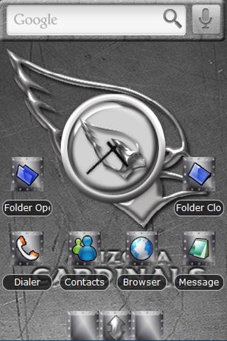 Arizona Cardinals METAL Android Themes