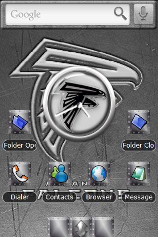 Atlanta Falcons METAL Android Themes