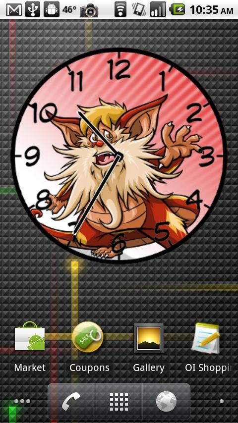 Thunder Cats Snarf Clock Android Themes
