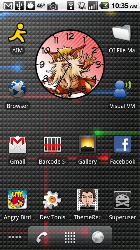 Thunder Cats Snarf Clock Android Themes