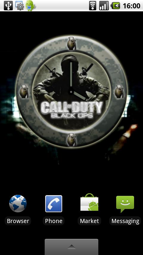 CoD – Black Ops Clock Android Personalization