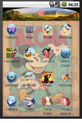 Mickey Minnie in Hawaii Theme Android Themes