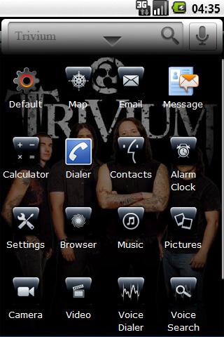 Trivium – Black Icons Android Themes