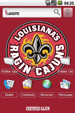 Univ. of Louisiana @ Lafayette Android Themes