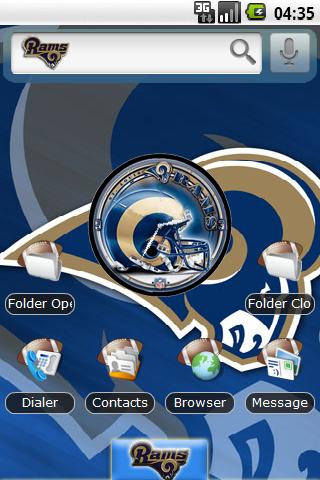 Theme: St. Louis Rams Android Personalization